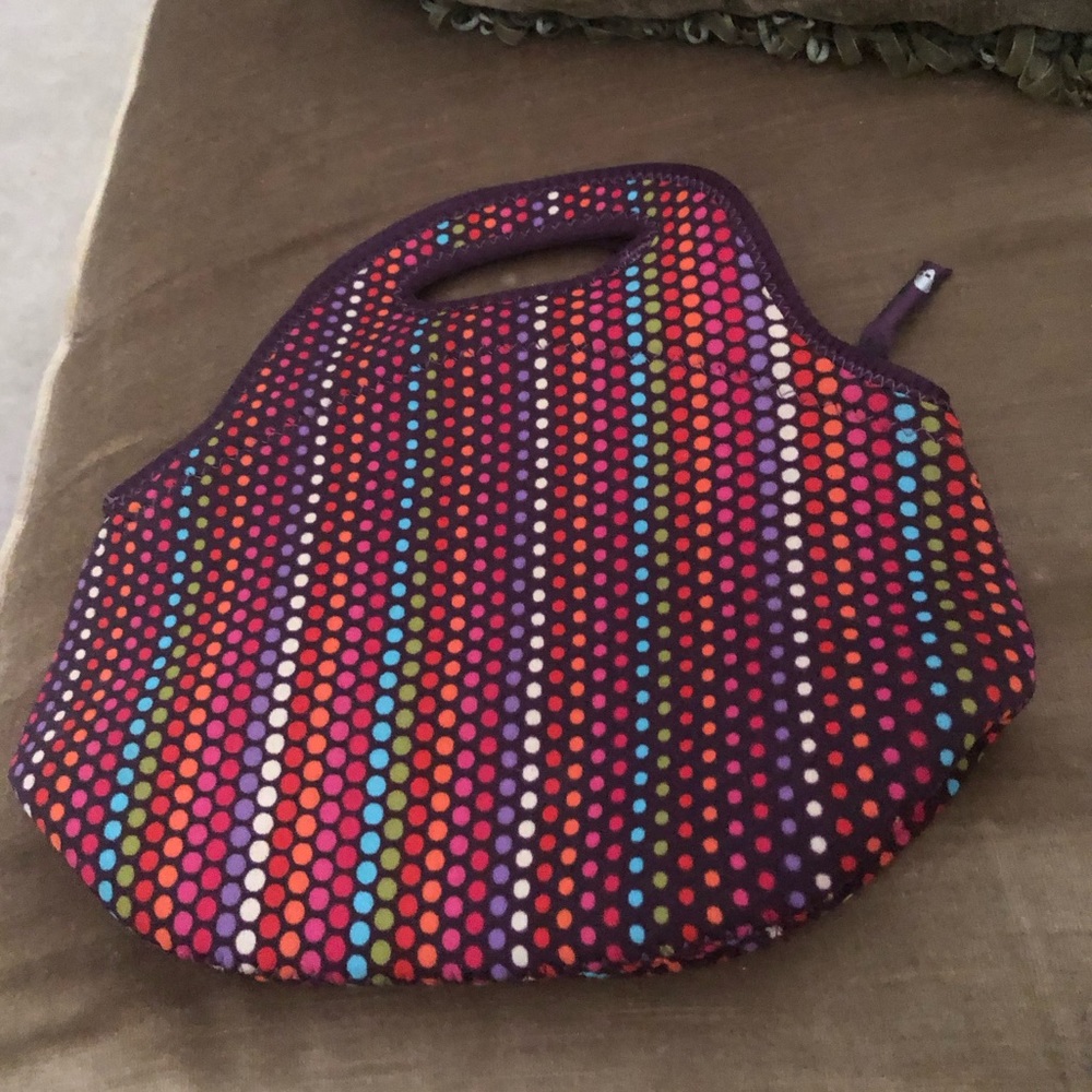 4-sale Built Rainbow Dots Lunch Bag- 650 $25 or $20 w/offer